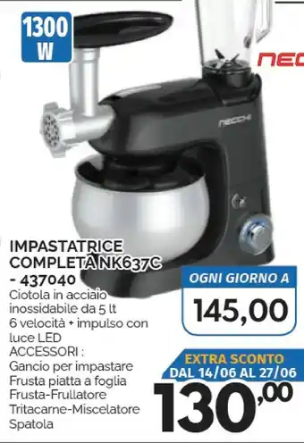 Orizzonte Necchi Impastatrice offerta