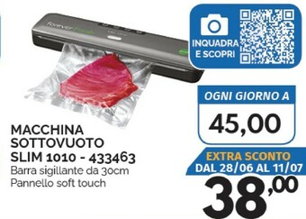 Orizzonte Macchina sottovuoto offerta