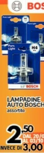 Orizzonte Bosch Accessori auto offerta