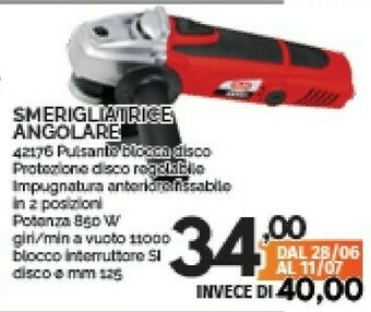 Orizzonte Smerigliatrice offerta