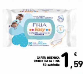 Spazio Conad Fria Carta Igienica Umidificata 50 salviette offerta