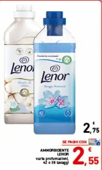 Spazio Conad Lenor Ammorbidente 42 o 38 lavaggi offerta