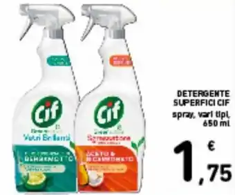Spazio Conad Cif Superfici Detergente 650 ml offerta