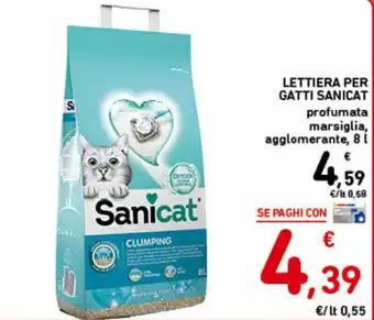 Spazio Conad Sanicat Lettiera per gatti 8 l offerta