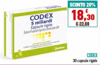 Spazio Conad Codex 30 capsule rigide offerta
