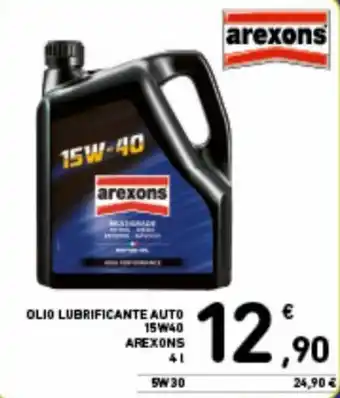 arexons olio lubrificante auto 15W40 4 L