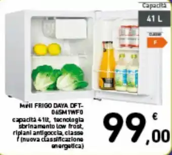 Spazio Conad Daya Mini Frigo DFT-065M1WF0 offerta