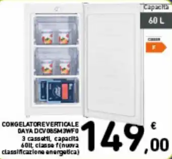 Spazio Conad Daya DCV08SM3WF0 Congelatore Verticale offerta
