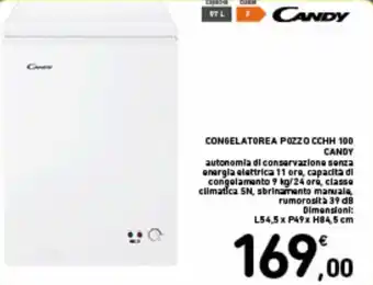 Spazio Conad Candy Congelatorea Pozzo CCHH 100 L54,5 x P49 x H84,5 cm offerta