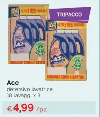 Ace detersivo lavatrice 18 lavaggi x 3
