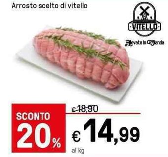 Iper La Grande Arrosto scelto di vitello offerta