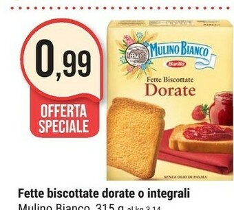 Supermercati Gulliver Mulino Bianco Fette Biscottate offerta