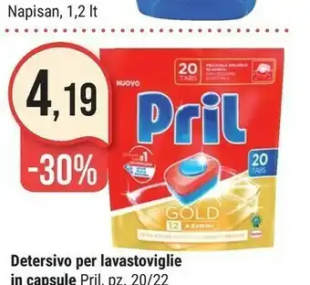 Supermercati Gulliver Pril Detersivo Lavastoviglie offerta