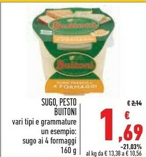 Conad Superstore Buitoni Pesto offerta