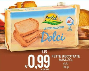 MD Discount ManuSol Fette Biscottate Dolci offerta