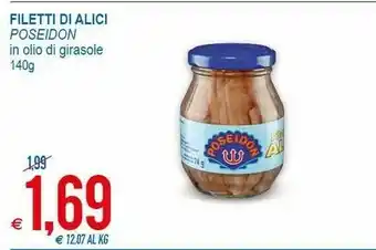 MD Discount Poseidon Filetti Di Alici In Olio Di Girasole offerta