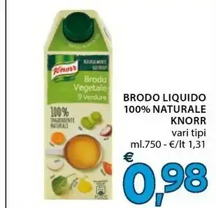 Mercatò Knorr Vari Tipi Ml750 offerta