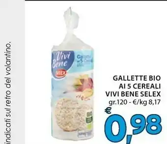 Selex Gallette Bio Ai 5 Cereali Vivi Bene Gr120