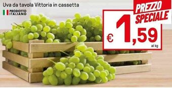 Uva da tavola Vittoria in cassetta