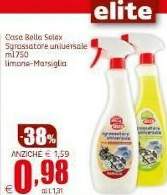 Elite Selex Sgrassatore offerta