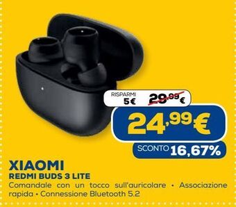 Euronics Xiaomi redmi buds 3 lite offerta