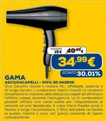 Gama asciugacapelli - diva 3d gh3535