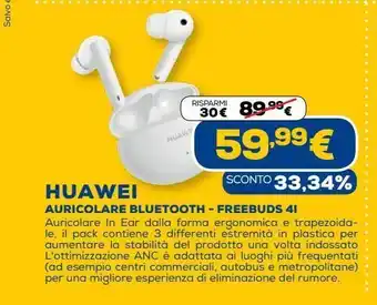 Euronics Huawei auricolare bluetooth - freebuds 4i offerta