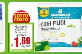 Elite Granarolo Mozzarella offerta
