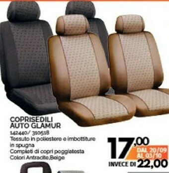 Orizzonte Coprisedili auto offerta