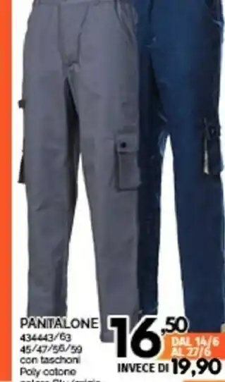 Orizzonte Poly Pantaloni uomo offerta