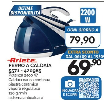 Ariete Ferro da stiro con caldaia