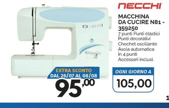 Orizzonte Necchi Macchine da cucire offerta
