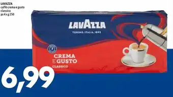 MEGA Lavazza Caffè crema e Gusto Classico pz 4 x g 250 offerta