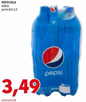 MEGA Pepsi Cola bibita pz 4 x litri 1,5 offerta