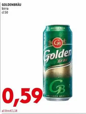 MEGA Golden Bräu birra cl 50 offerta