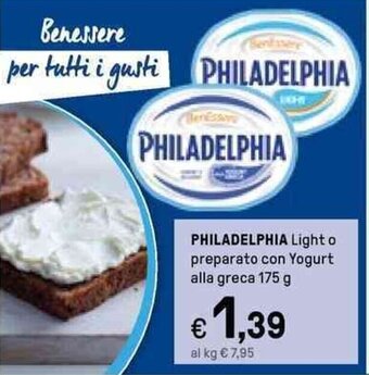 Iper La Grande Philadelphia Light 175 g offerta