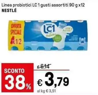 Iper La Grande Nestlé Linea probiotici LC1 gusti assortiti 90 g x12 offerta