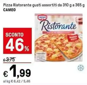 Iper La Grande Cameo Pizza Ristorante gusti assortiti da 310 g a 365 g offerta