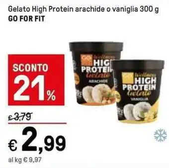 Go For Fit Gelato High Protein arachide o vaniglia 300 g