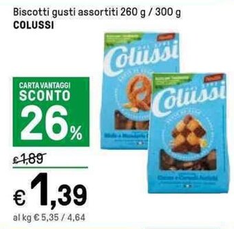 Iper La Grande Colussi Biscotti gusti assortiti 260 g / 300 g offerta