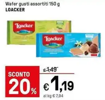 Loacker Wafer gusti assortiti 150 g