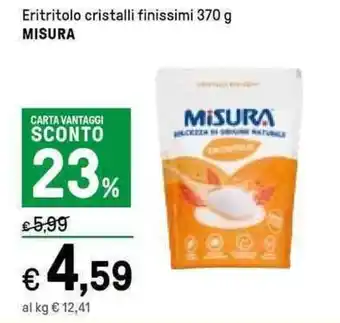 Iper La Grande Misura Eritritolo cristalli finissima 370 g offerta