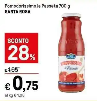 Iper La Grande Santa Rosa Pomodorissimo la Passata 700 g offerta