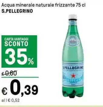 Iper La Grande S. Pellegrino Acqua minerale naturale frizzante 75 cl offerta