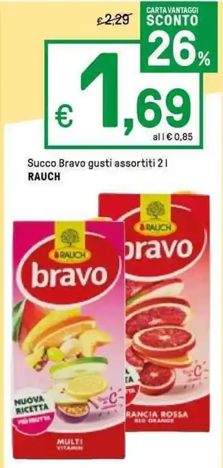 Iper La Grande Rauch Bravo Succo gusti assortiti 2 l offerta