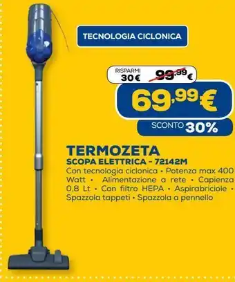 Euronics Termozeta scopa elettrica - 72142m offerta