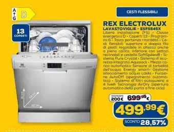 Euronics Rex electrolux lavastoviglie - esf5545x offerta
