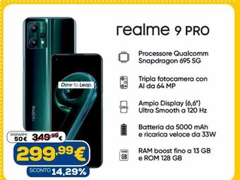 Euronics Realme 9 pro offerta