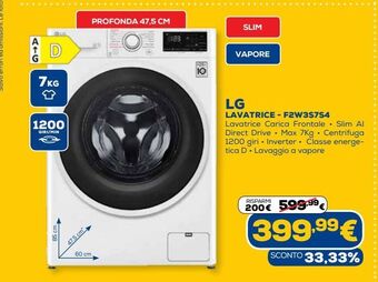Lg lavatrice - f2w3s7s4