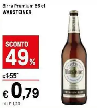Iper La Grande Warsteiner Birra Premium 66 cl offerta